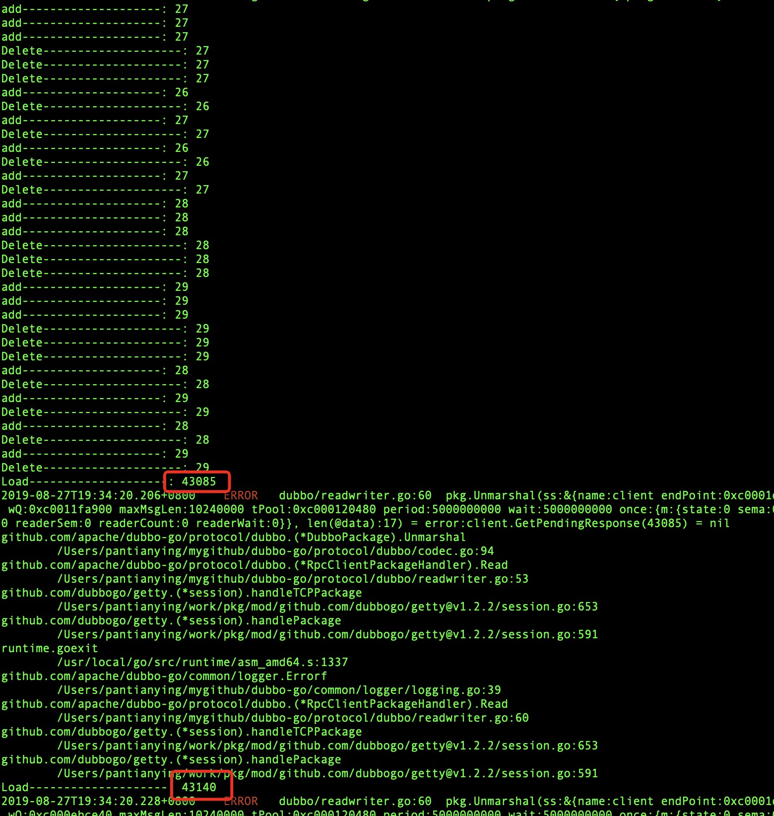 go client get error when get heartbeat，lack of handling the heartbeat ...