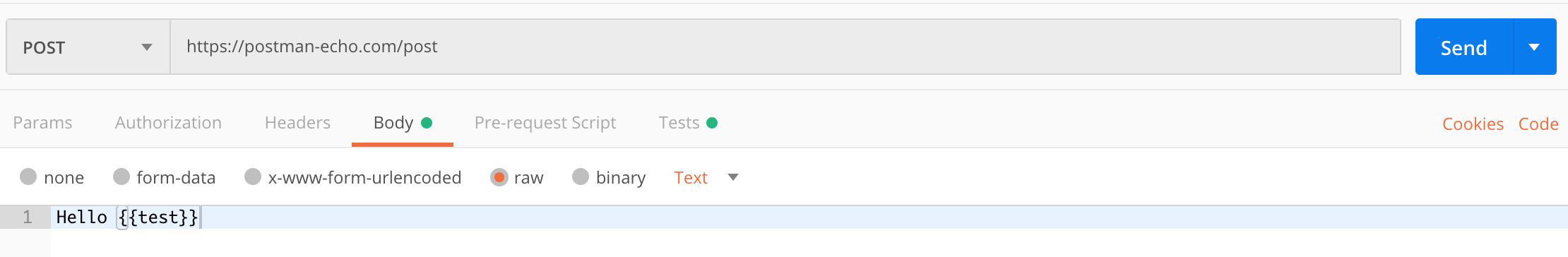 Javascript > XHR: Code Generation Not Passing in Body with Variables ...