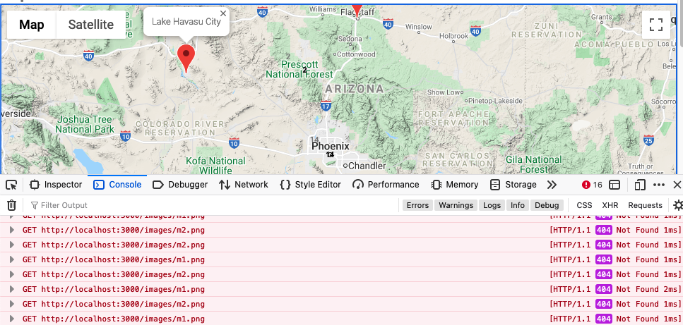 Google Maps looks for icons locally when Tailwind is installed and can ...