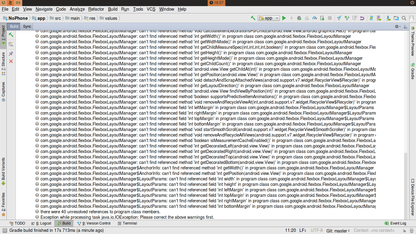 40+ Method Not Found Warnings on Enabling Proguard · Issue #451 ...