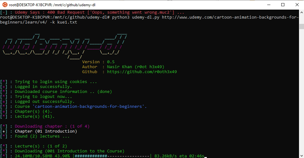 Desktop screenshot