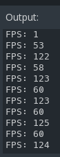 Debug option to print FPS prints the editor FPS while running a game ...