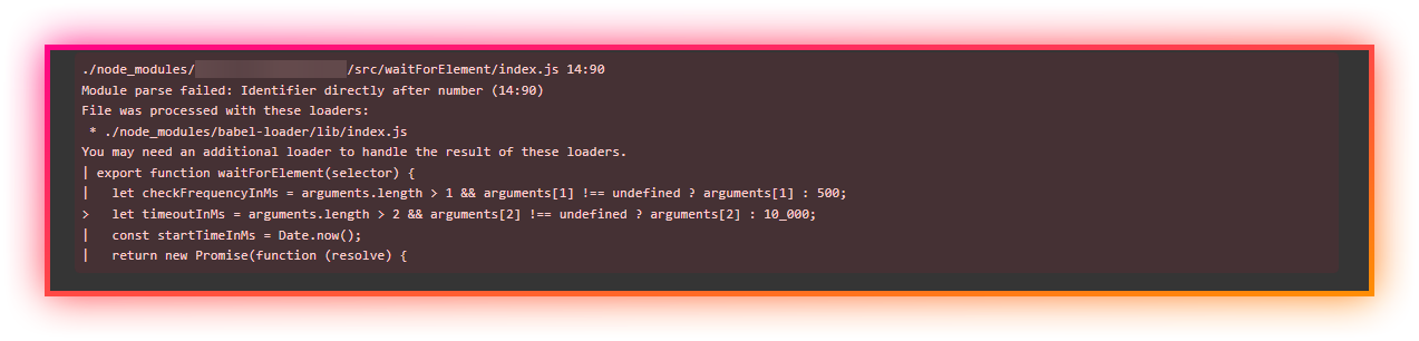 Numeric Separators not supported if used with React · Issue #922 ...