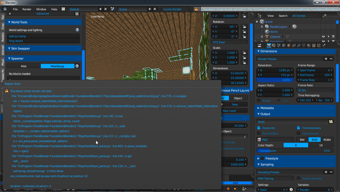 MeshSwap not working · Issue #61 · Moo-Ack-Productions/MCprep · GitHub