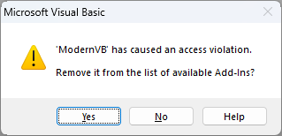 'ModernVB' has caused an access violation · Issue #7 · VykosX/ModernVB ...
