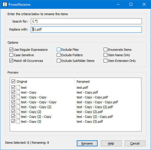 PowerRename] Empty Extension renaming · Issue #3325 · microsoft