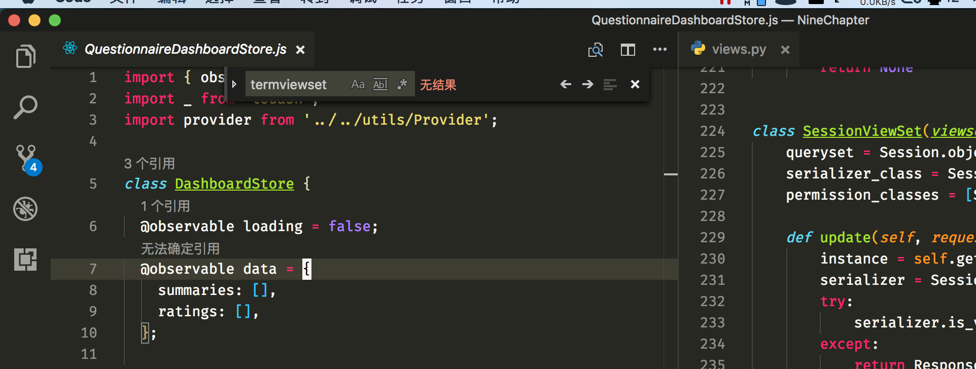 A bug when search keyword in two tab when split the editor · Issue ...