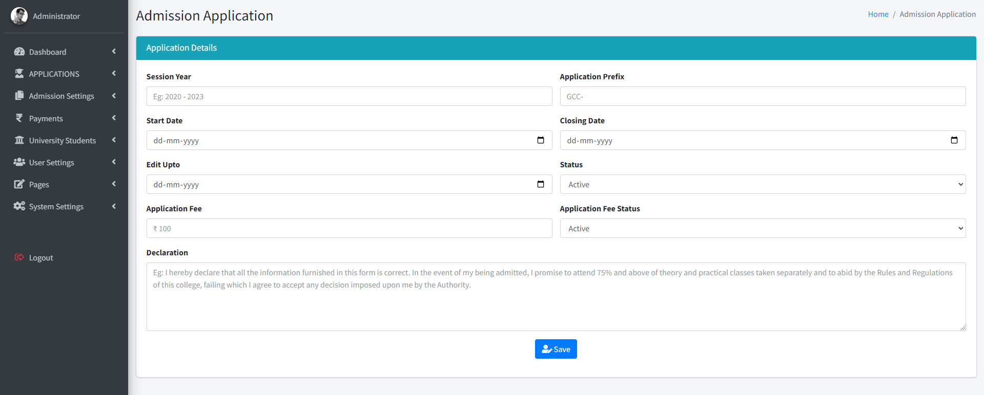 GitHub - vanlalruata/college_online_admission_system
