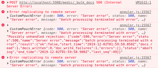 Users with a lot of large docs to replicate continuously fail · Issue ...