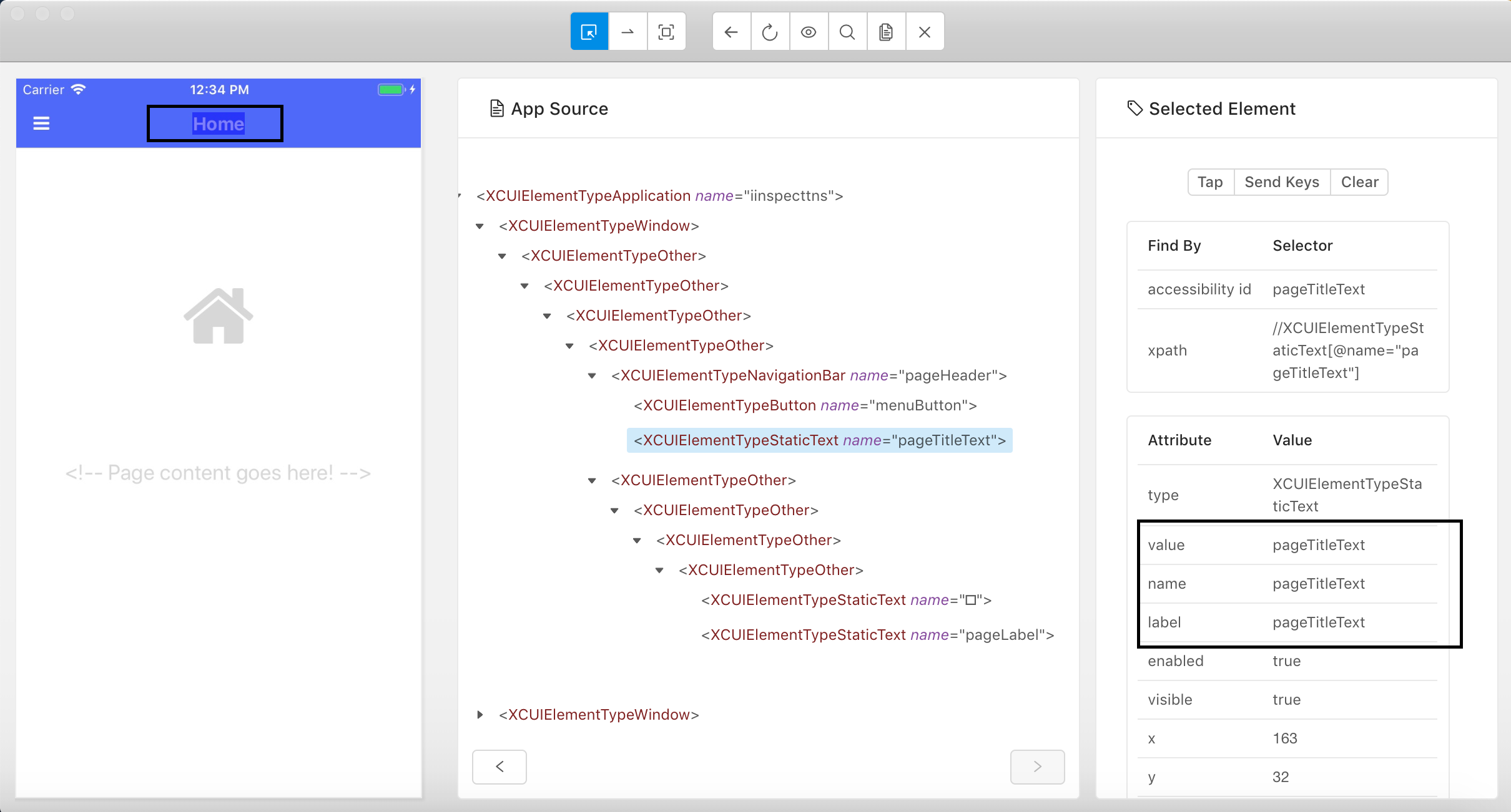 WebDriverAgent (Appium 1.9.1) returns value and label the same value as ...