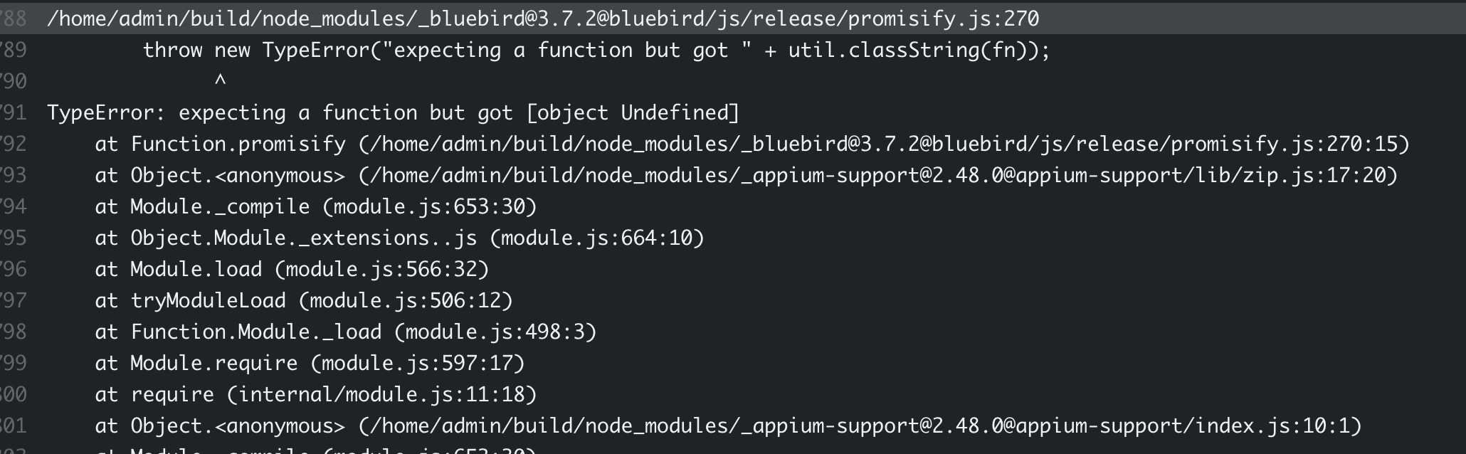 don't support node -V 8.0.0 · Issue #194 · appium/appium-support · GitHub