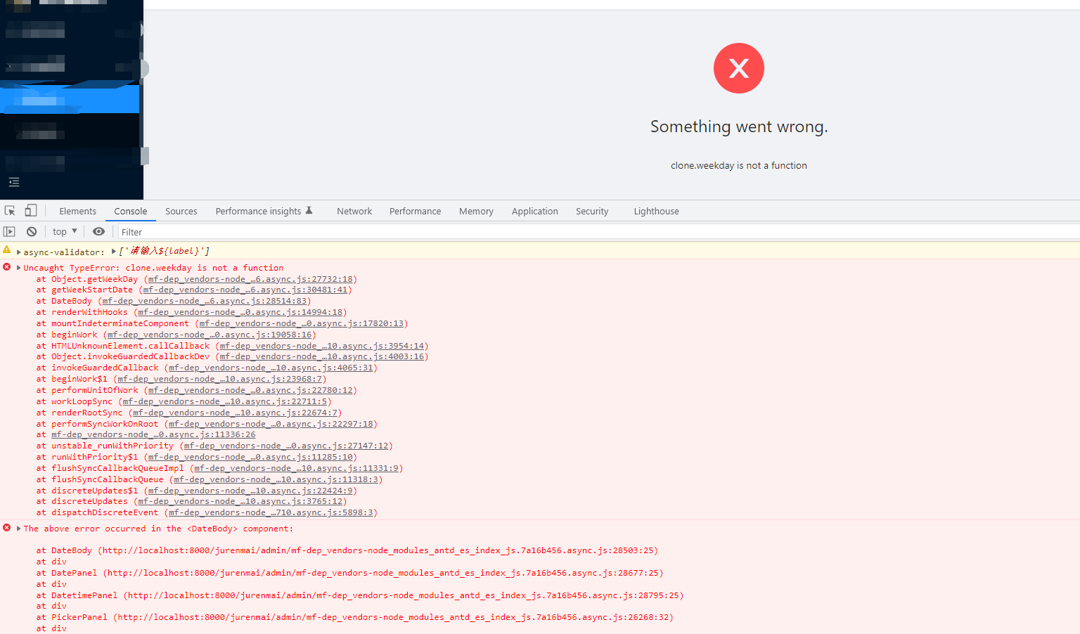 本地用ProFormDateTimeRangePicker组件报错🐛[BUG] · Issue #6983 · ant-design/pro ...