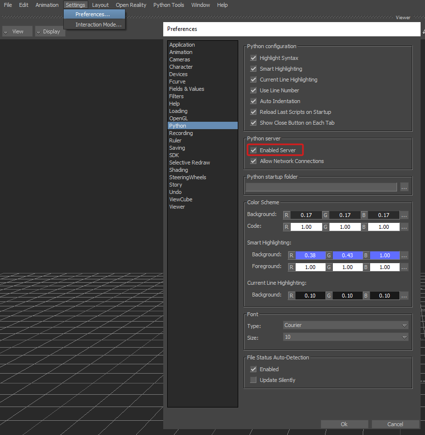 Enabled Server Setting