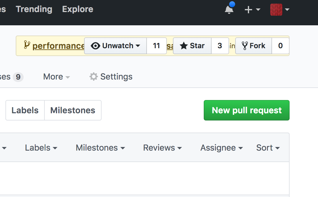 The PR creation popover is covered by github default buttons · Issue ...