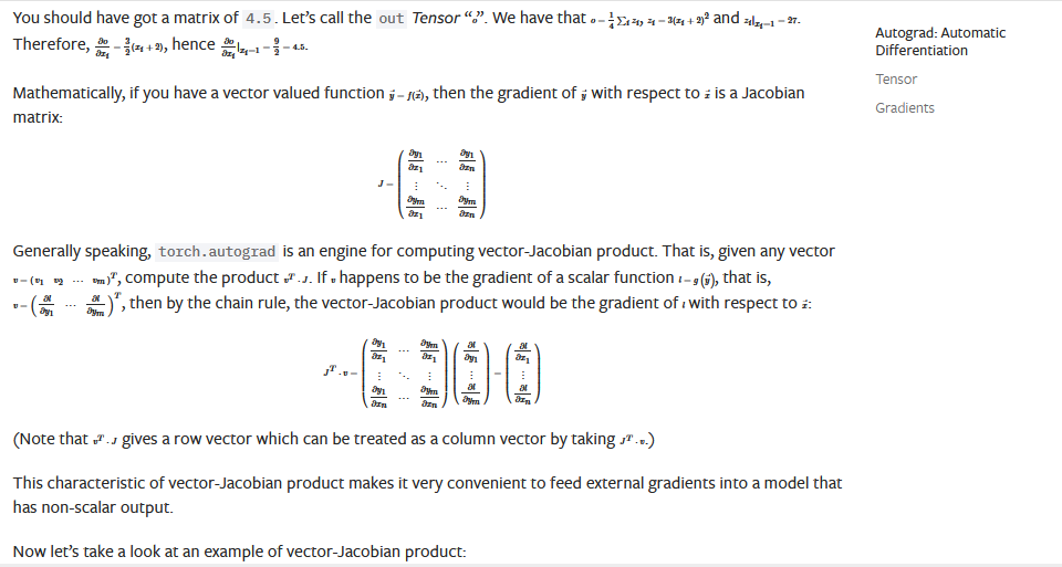 Jacobianvector equation in autograd_tutorial font size is too small · Issue 27482 · pytorch