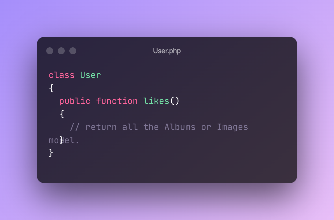 User php