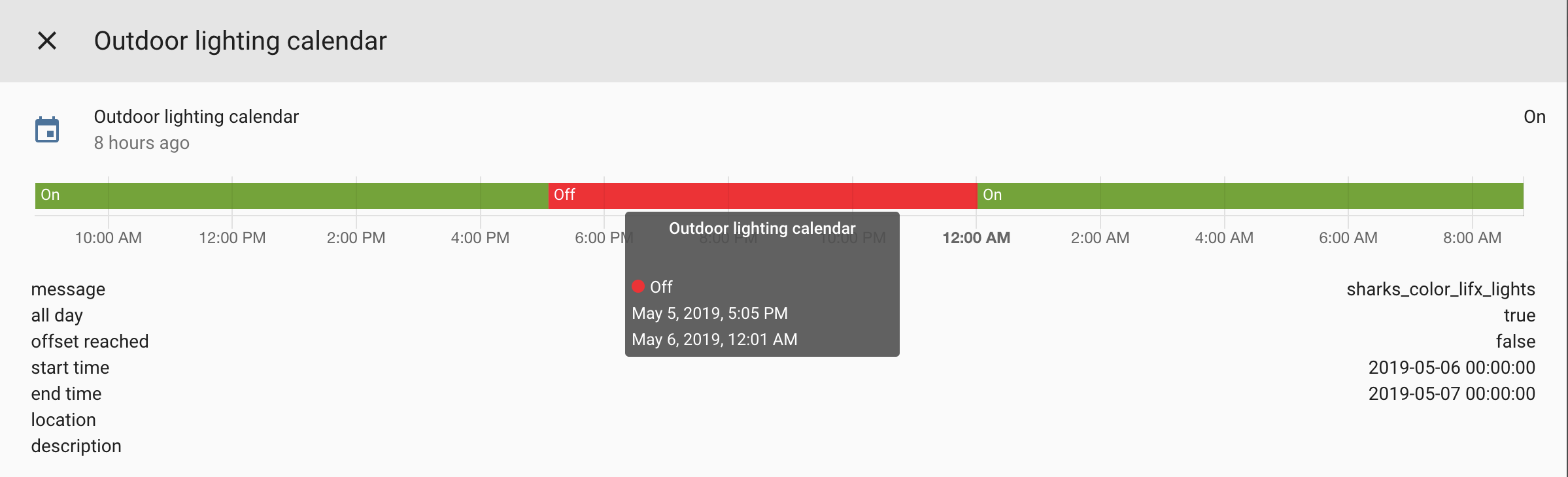 Google Calendar "all day" events are removed from HA after midnight GMT