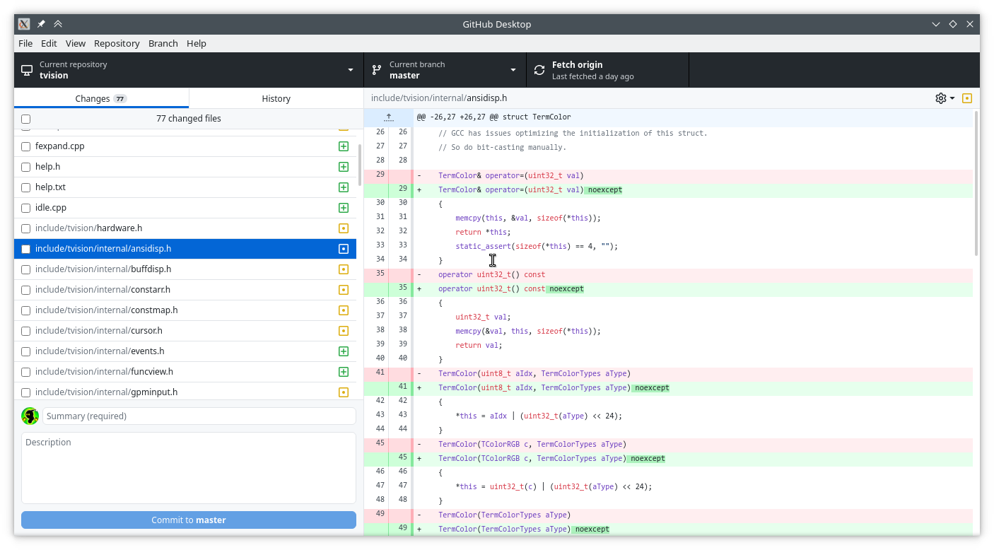 Scroll position is shared across files · Issue #12980 · desktop/desktop ...