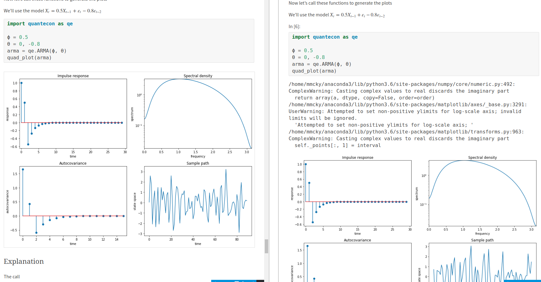 some matplotlib figures not showing up · Issue #7 · QuantEcon/lecture ...