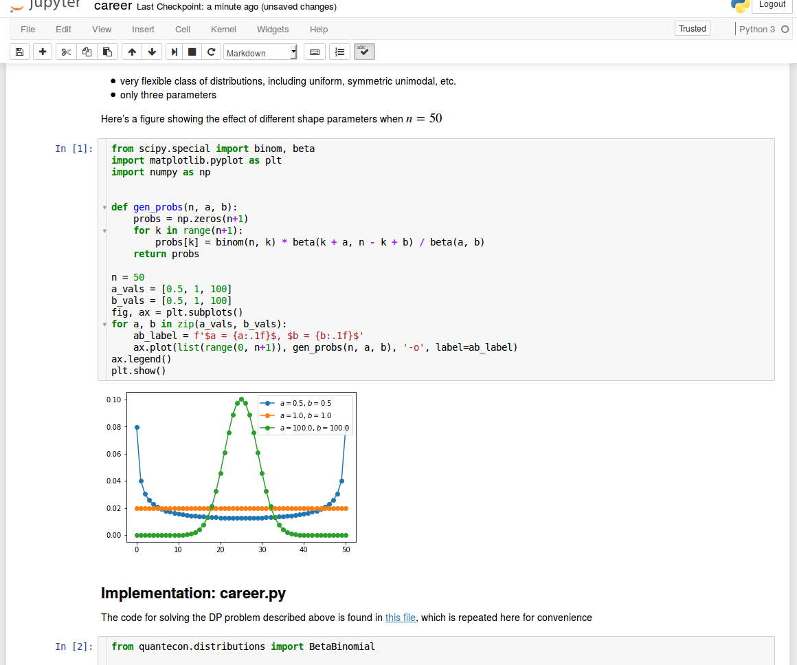 some matplotlib figures not showing up · Issue #7 · QuantEcon/lecture ...