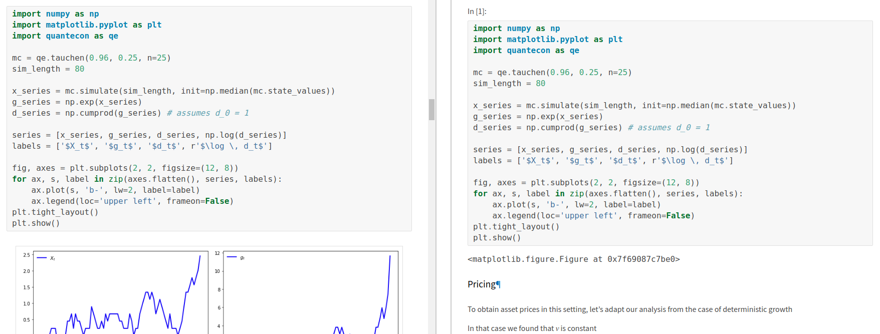 some matplotlib figures not showing up · Issue #7 · QuantEcon/lecture ...