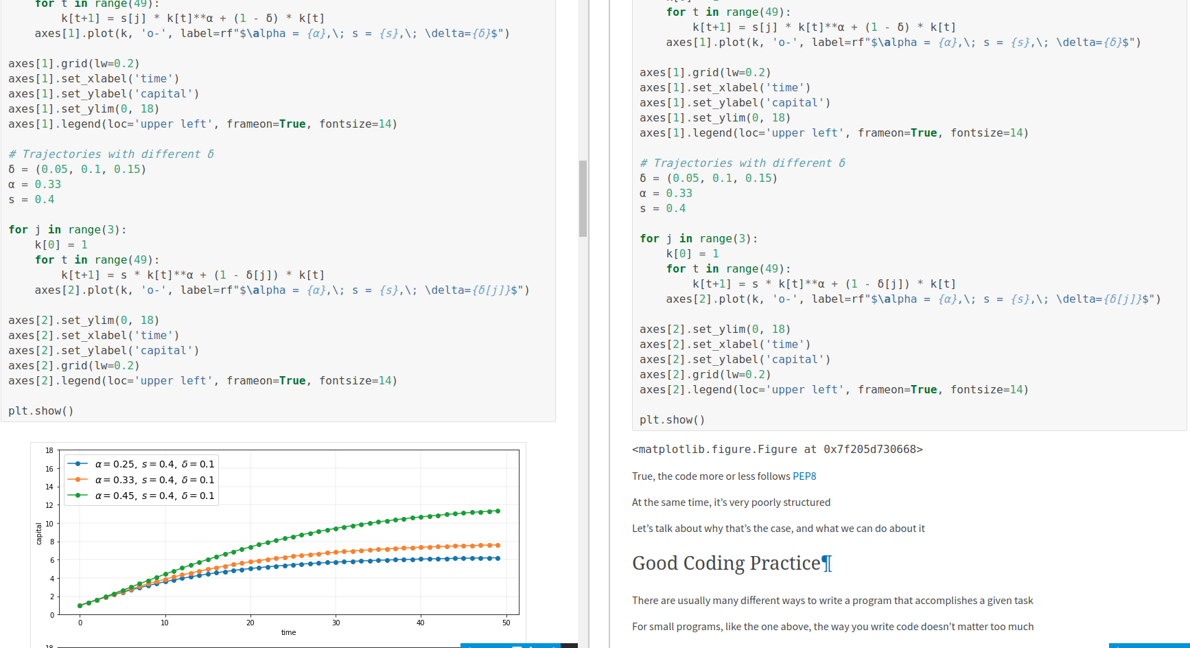 some matplotlib figures not showing up · Issue #7 · QuantEcon/lecture ...