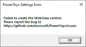 PowerToys does not open · Issue #1658 · microsoft/PowerToys · GitHub