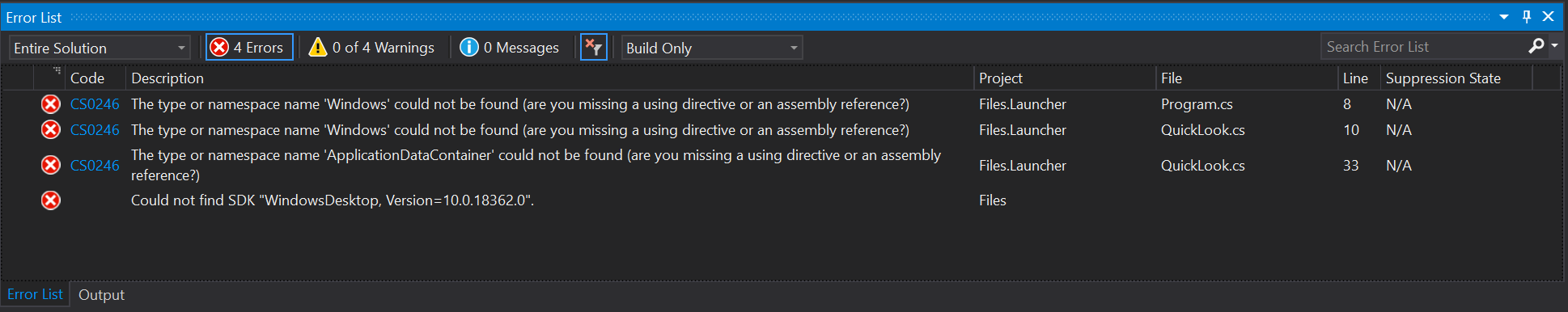 Can't build app from source code · Issue #735 · files-community/Files ...