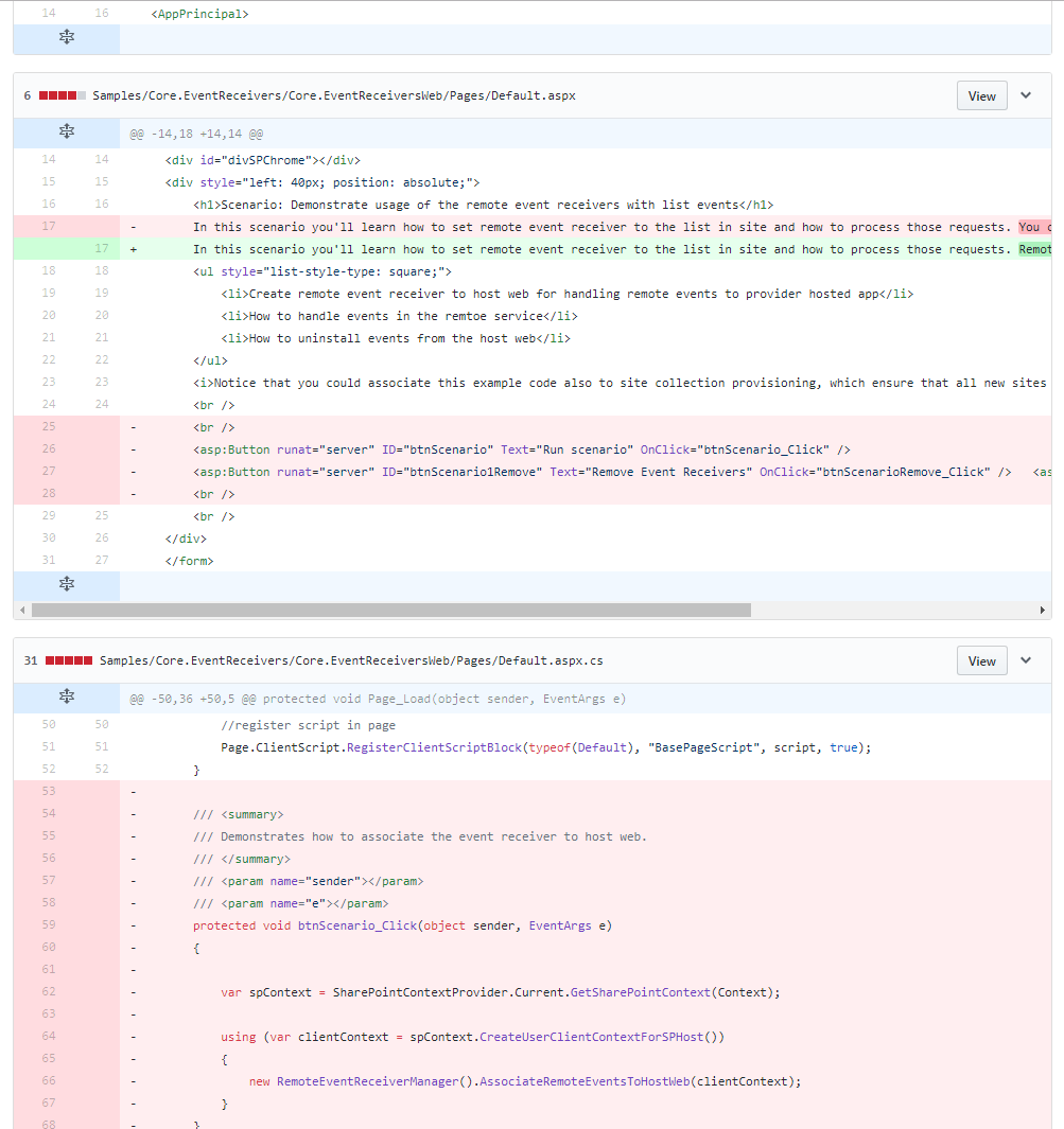 Buttons missing from EventReciever sample · Issue #1784 · pnp/PnP · GitHub