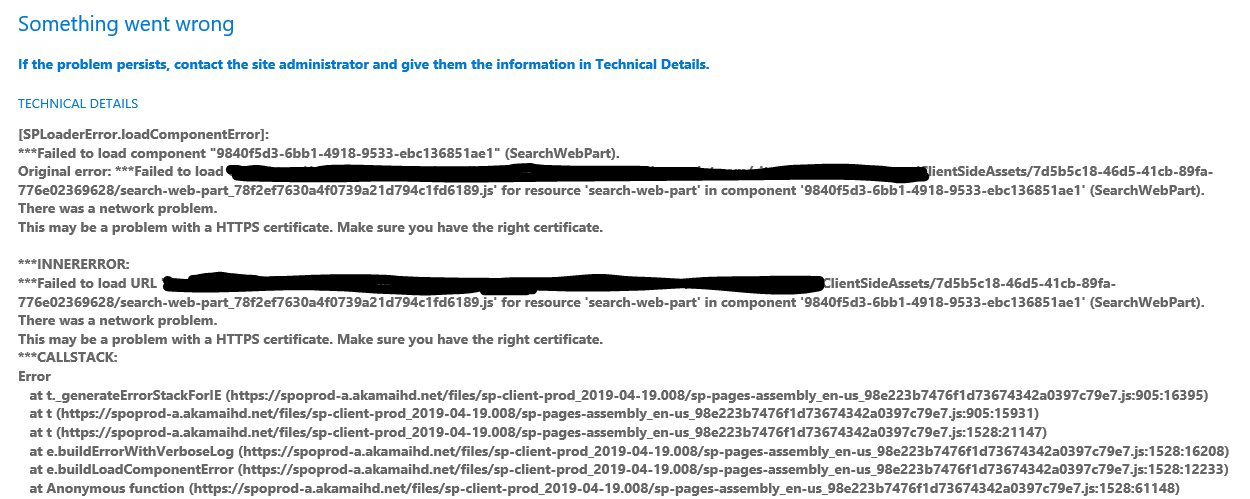 This may be a problem with a HTTPS certificate. Make sure you have the ...