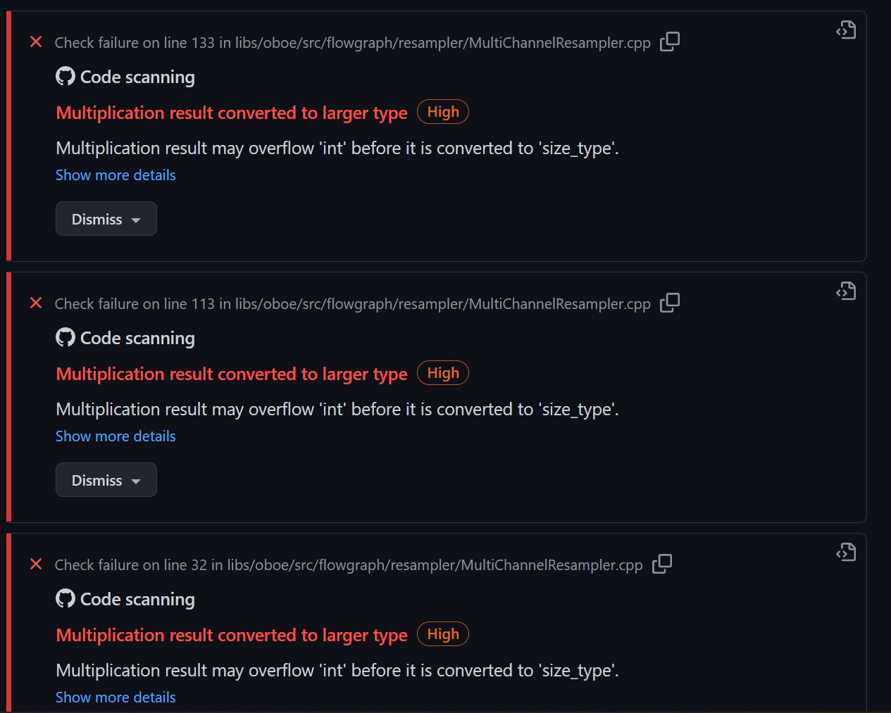 CodeQl gives overflow warning for flowgraph/resampler · Issue 1506