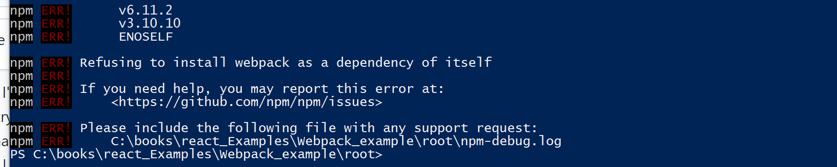 webpack is not installing on nodeversion 6.X · Issue #18179 · npm/npm ...