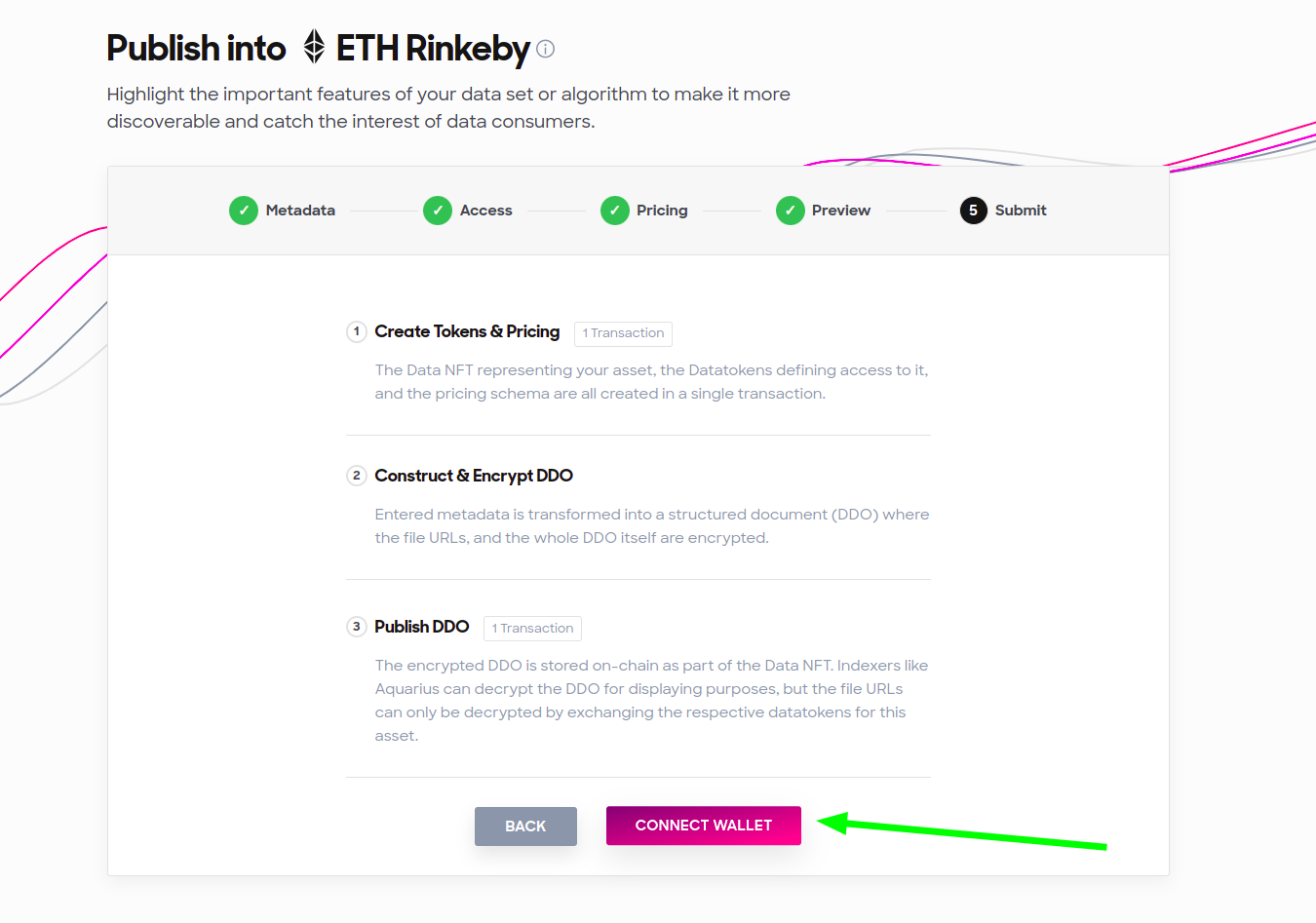 Connect wallet Button on submit page 2 - 2022-04-05_16-21