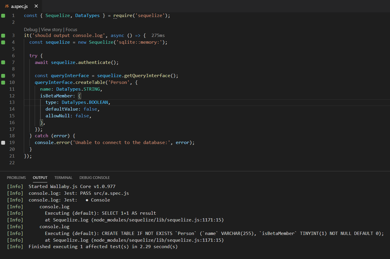 Sequelize Log · Issue #2546 · wallabyjs/public · GitHub