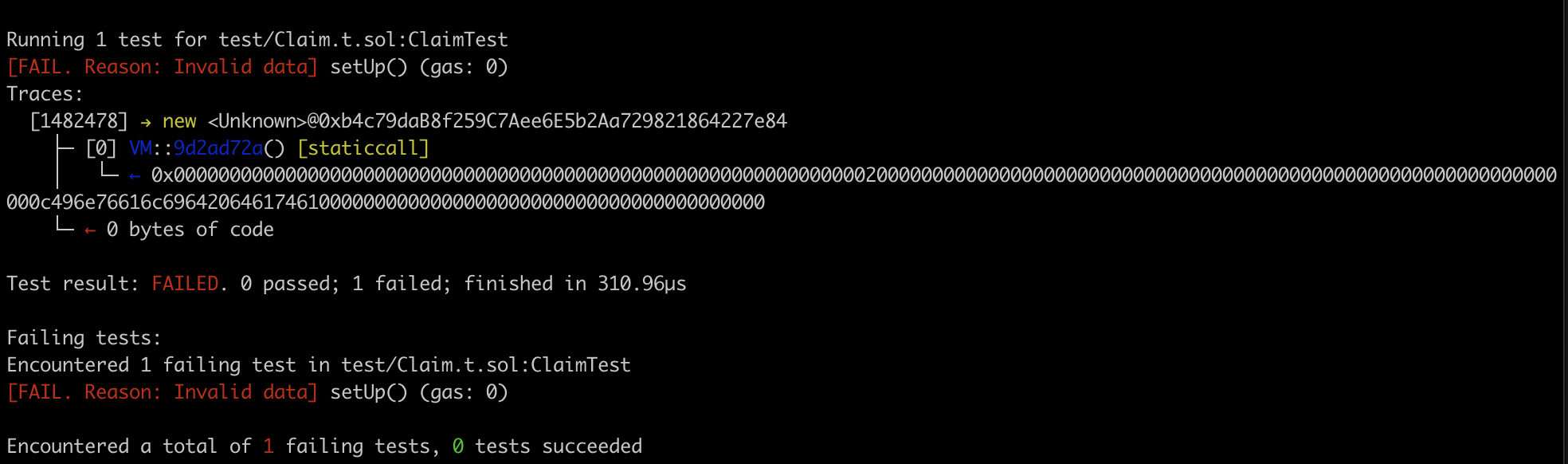 Tests failing in forge · Issue #3751 · foundry-rs/foundry · GitHub
