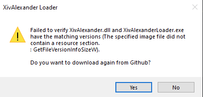 Failed to Verify · Issue #103 · Soreepeong/XivAlexander · GitHub