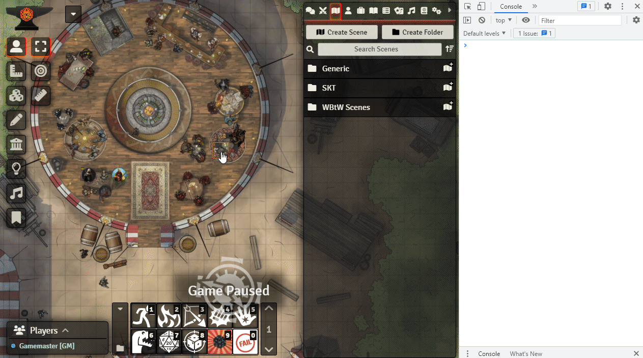 Cannot close token config of actorless tokens · Issue 8087