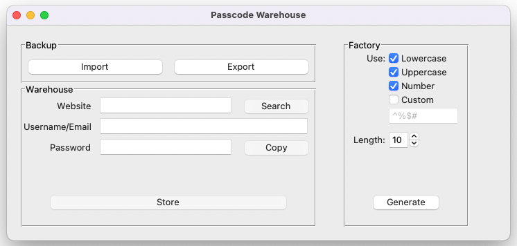 GitHub - MilkBiscuit/passcode_warehouse: A desktop App helps to store ...