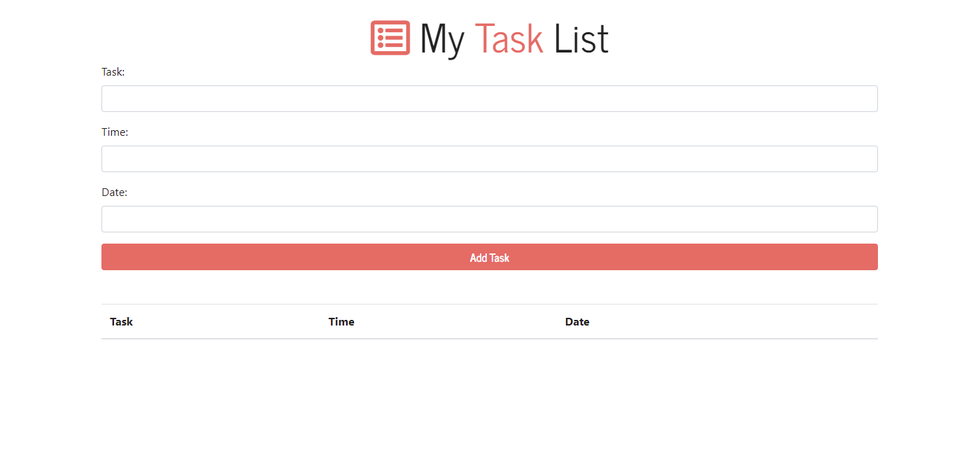 GitHub - JuanMore/Task-List: A simple Task List or To-do app that ...