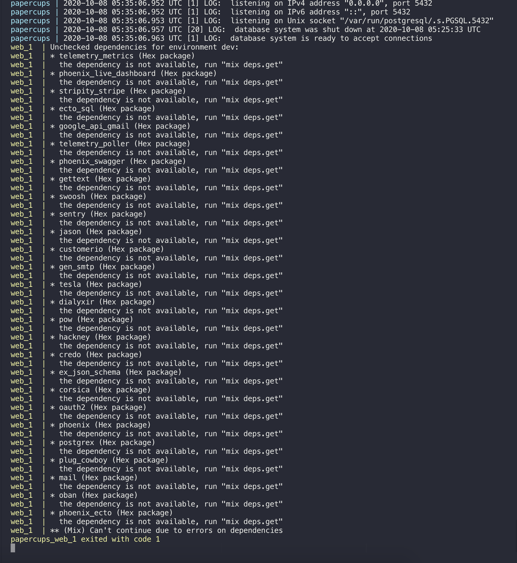 Unable to start web app on local development using Docker · Issue #294 ...