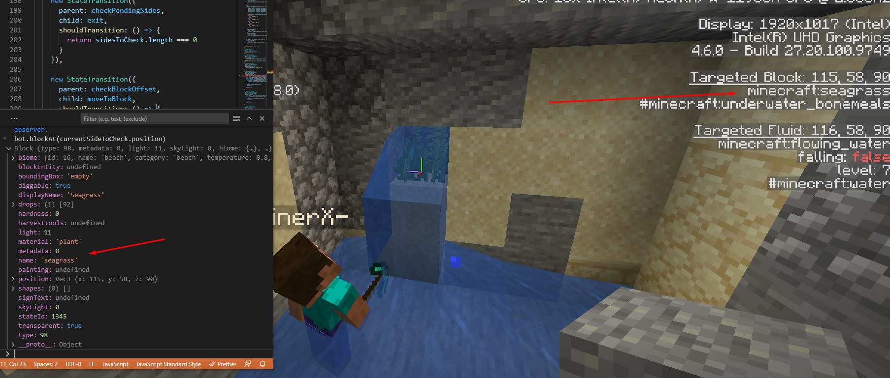 Flooded blocks? · Issue #2227 · PrismarineJS/mineflayer · GitHub