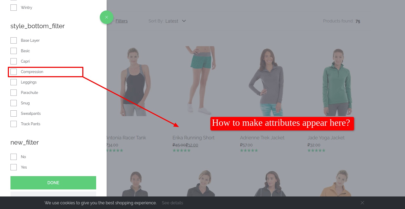 Display attributes in product list · Issue #400 · vuestorefront/vsf ...