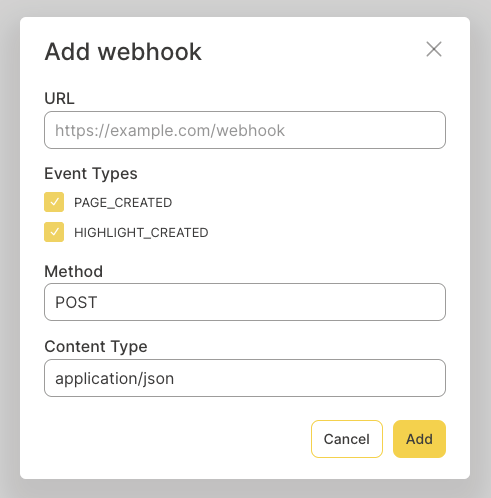 Webhook event type for labels · Issue #1854 · omnivore-app/omnivore ...