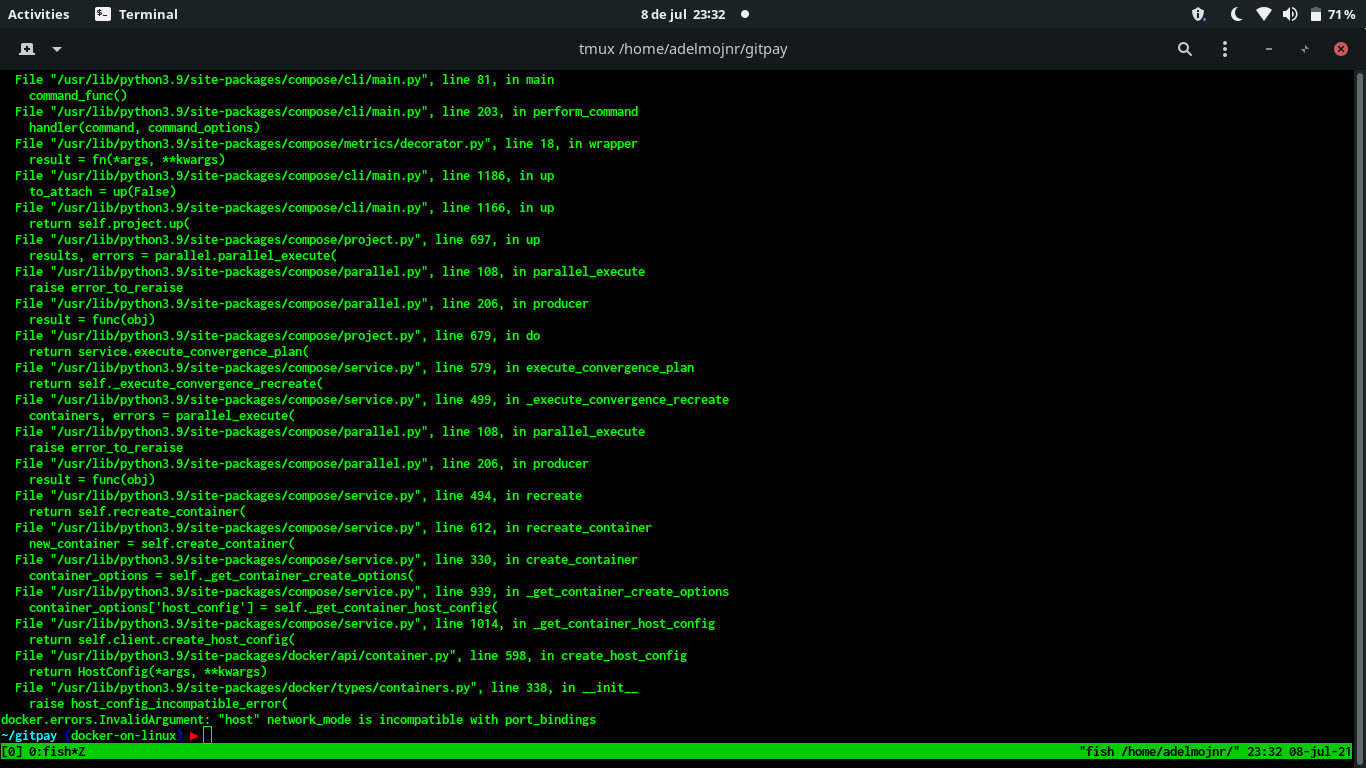 Running docker on linux by adelmojnr · Pull Request #844 · worknenjoy ...