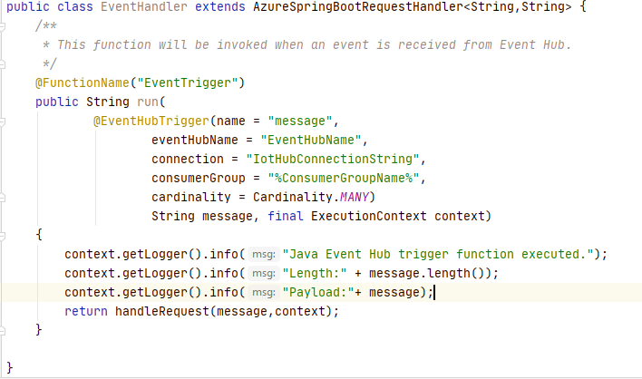 EventHubTrigger not working with Spring Cloud · Issue #720 · microsoft ...