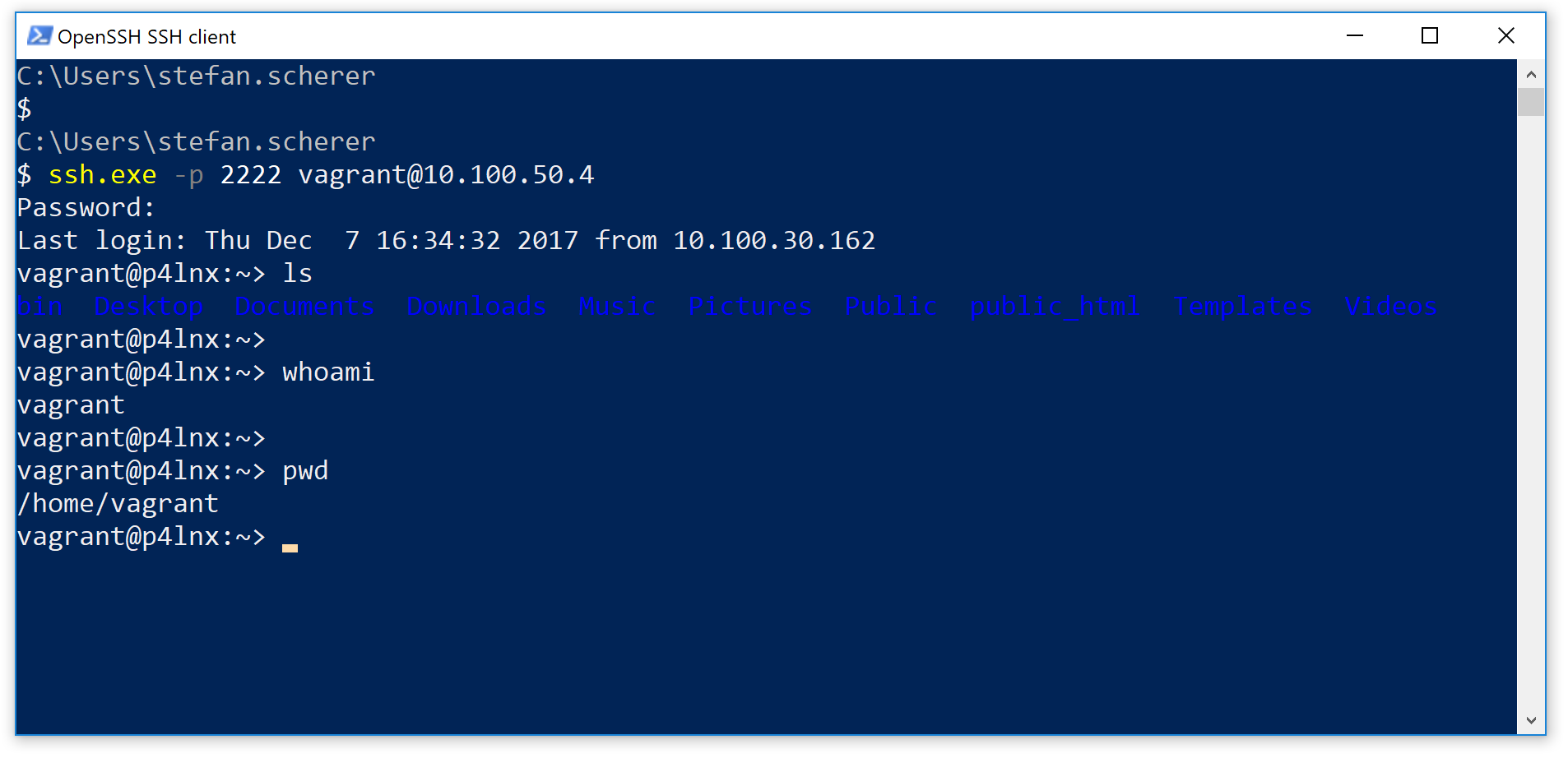 SSH через POWERSHELL. POWERSHELL exec cmd on Remote.