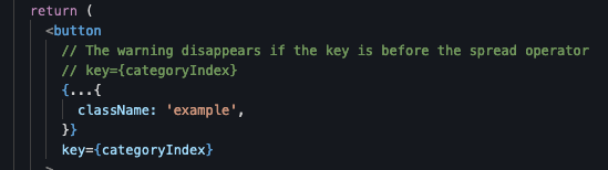 Each child in a list should have a unique "key" prop warning when "key ...