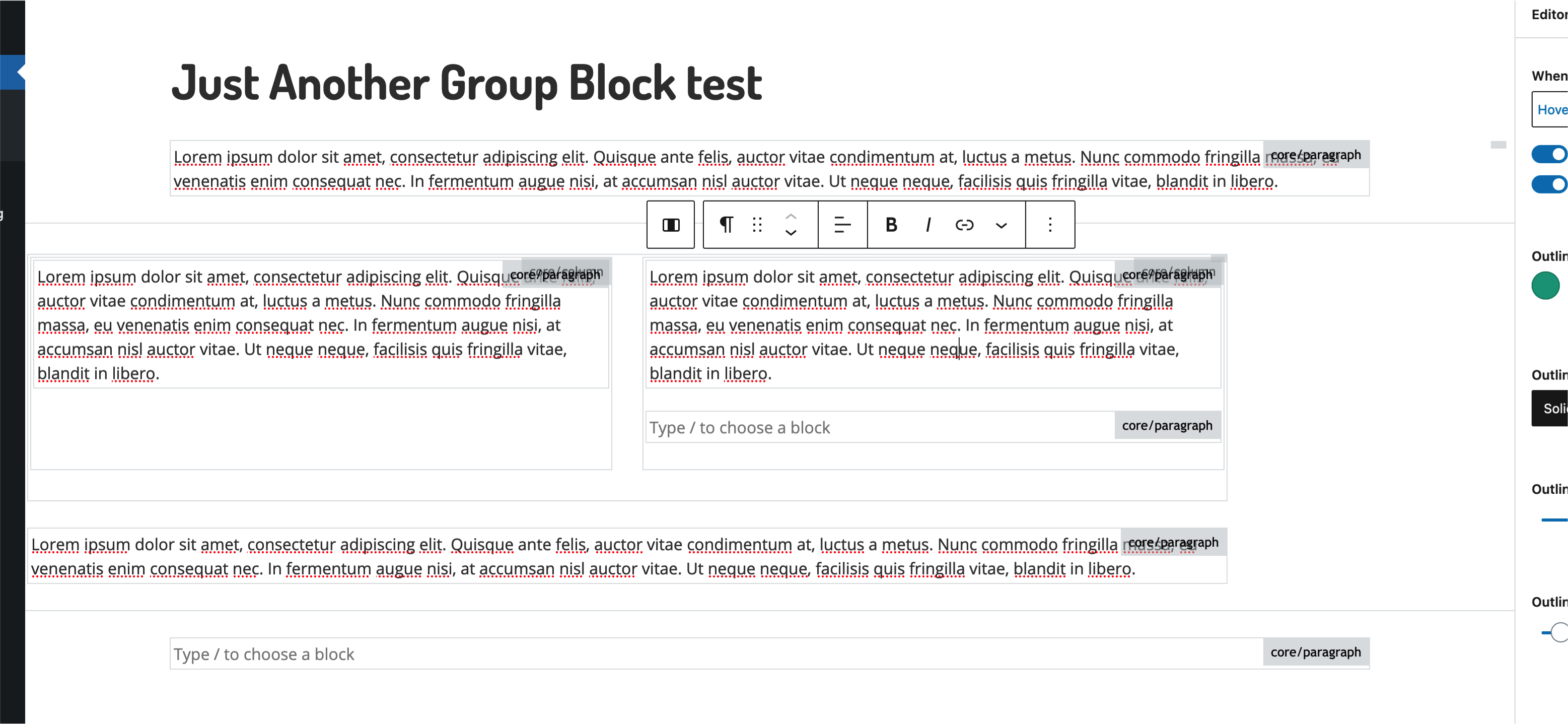 Feature request: Only show block name on selection and/or hover · Issue ...