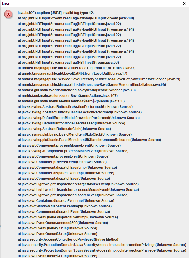 Error opening world: NBT TAG_LongArray not supported · Issue #777 ...