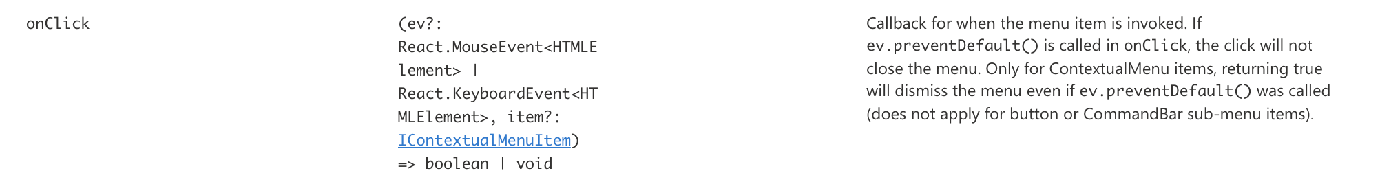 Office ui fabric react button contextual menu item is not dismissed ...
